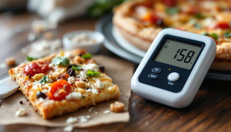 Effetti del consumo di pizza con glicemia elevata
