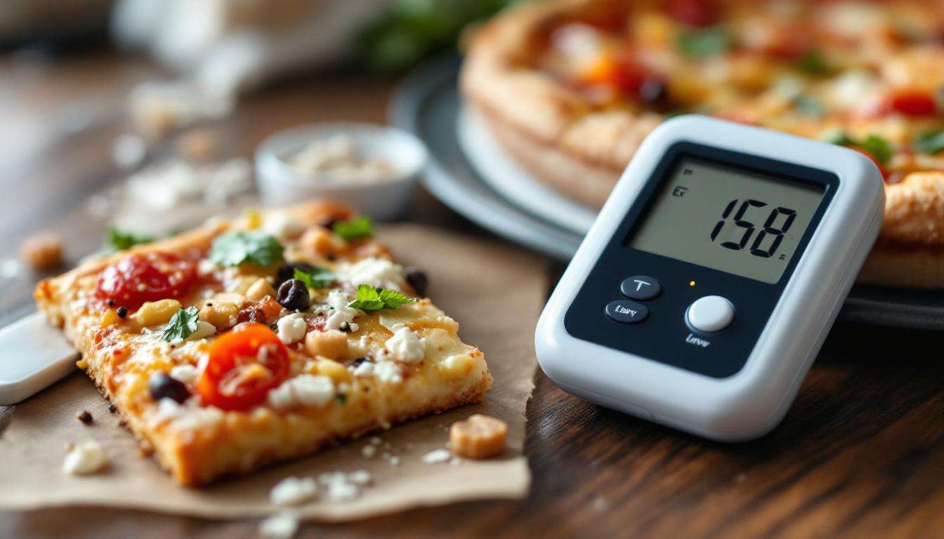 Effetti del consumo di pizza con glicemia elevata