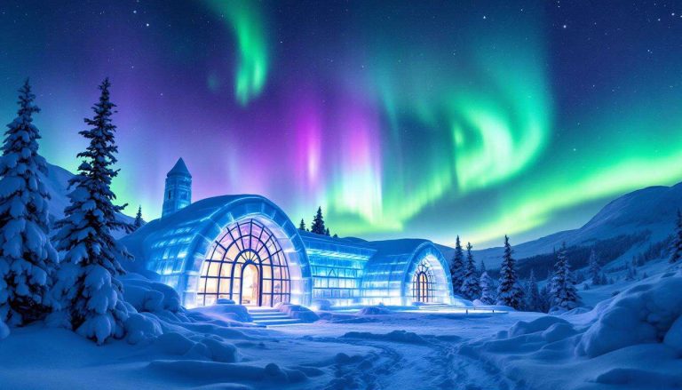 Ora si può ammirare l'aurora da un hotel fatto completamente di ghiaccio